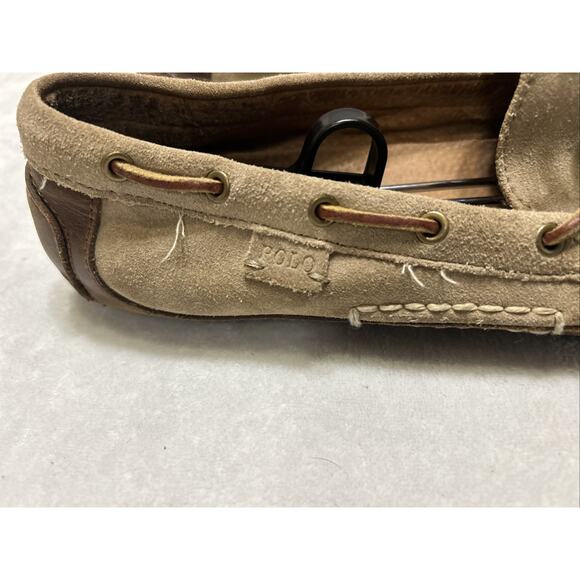 Polo Ralph Lauren Wyndings-SO-DRV Slip On Mens Shoes Size 12D Preppy Brown - Picture 4 of 8